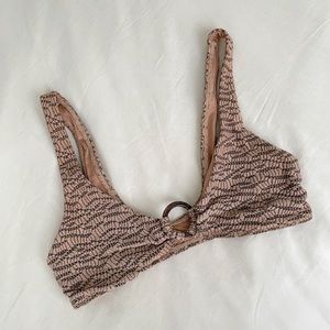 Topshop Ring Detail Bikini Top